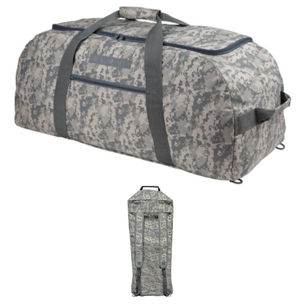 Digital ACU Camouflage 31 Inch XLarge Big Duffle Bags Backpack Rucksack Military Style Luggage-
