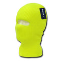 Youth Kids Girls Boys Balaclava Beanies Neon Fluorescent Ski Eye Hole Face Mask-Neon Yellow-