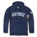 Zip Fleece Hoodie Sweatshirt Military Navy Air Force Army Coast Guard Marines-Air Force - Navy-Regular-Small