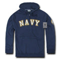 Zip Fleece Hoodie Sweatshirt Military Navy Air Force Army Coast Guard Marines-Navy - Navy-Regular-Small